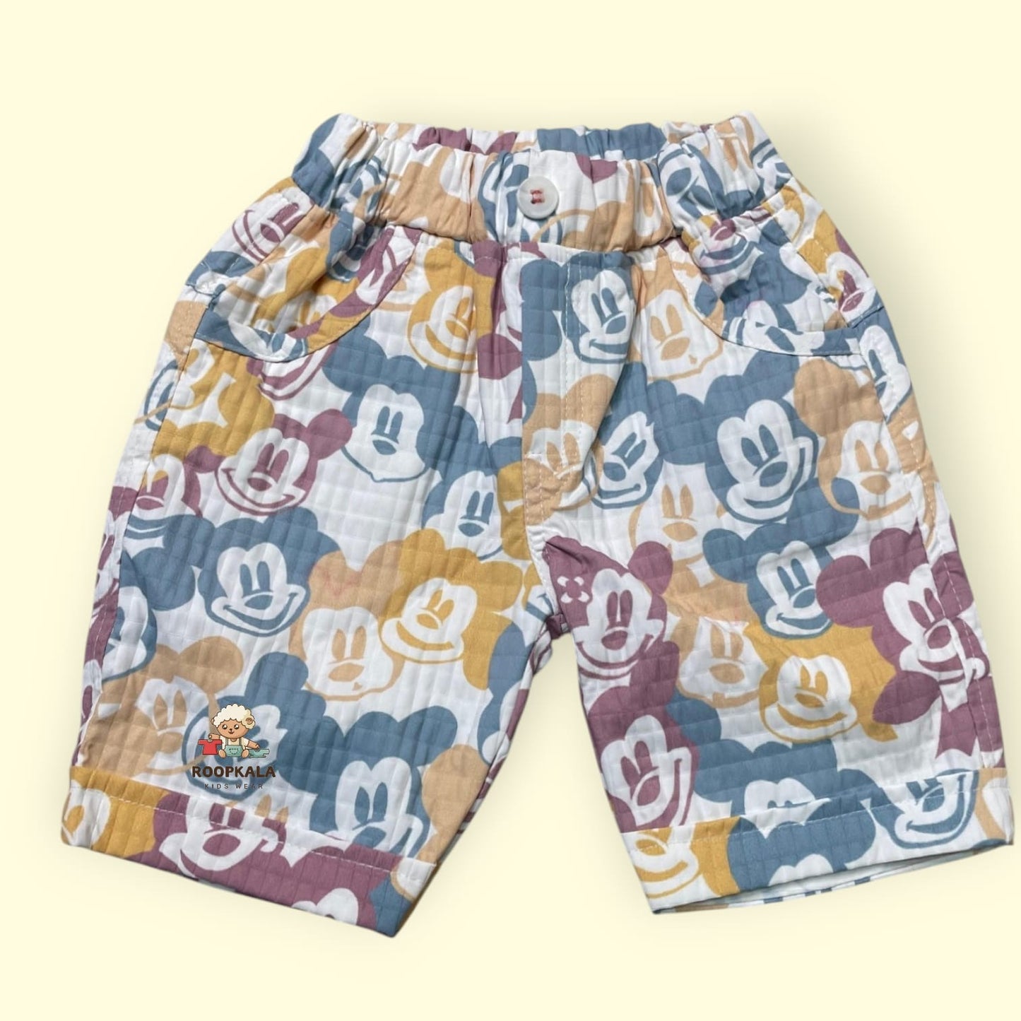 3 Piece Cotton co-ord Set for Baby Boys up to 12 Months – Colorful Cartoon Print Outfit (yellow)