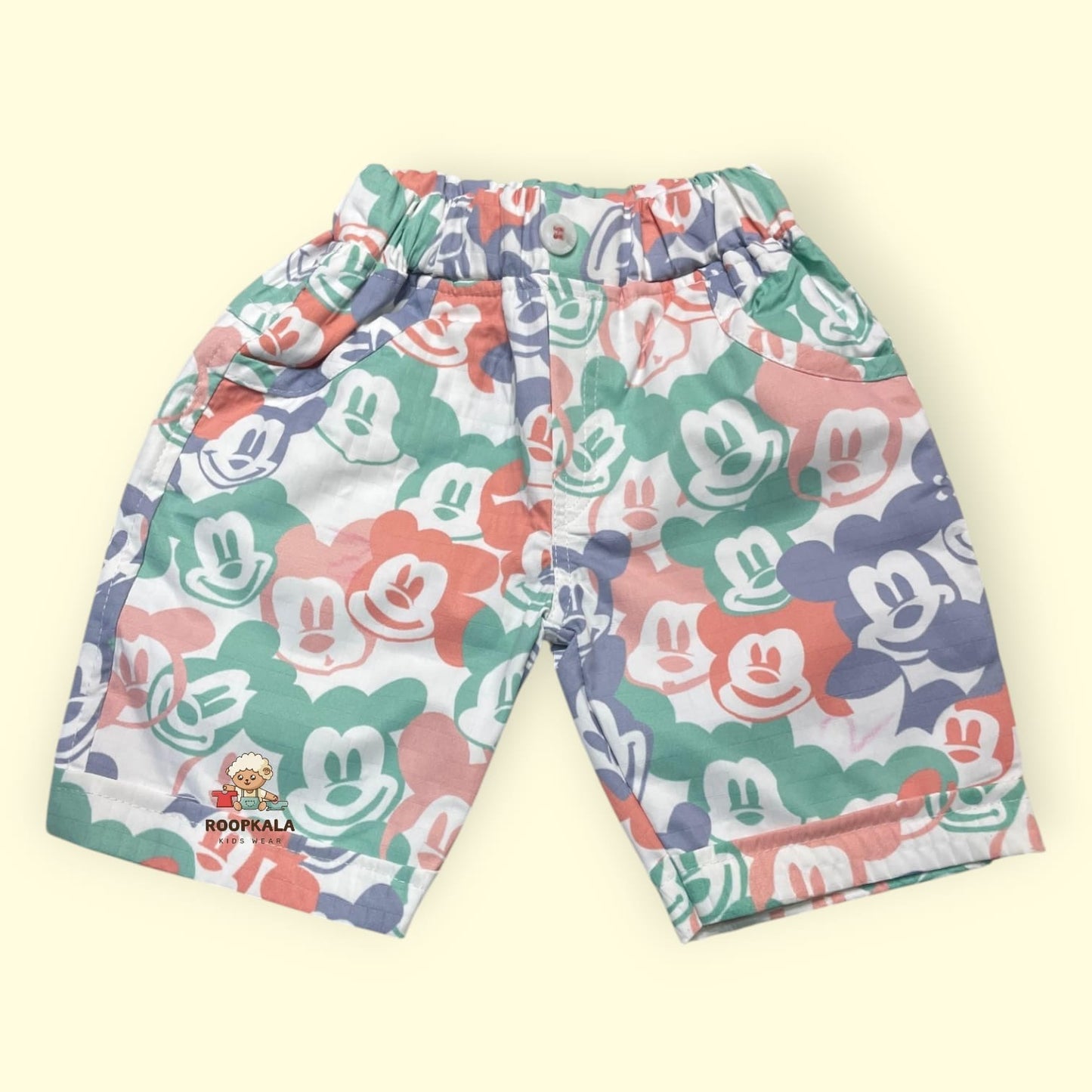 3 Piece Cotton co-ord Set for Baby Boys up to 12 Months – Colorful Cartoon Print Outfit (orange)