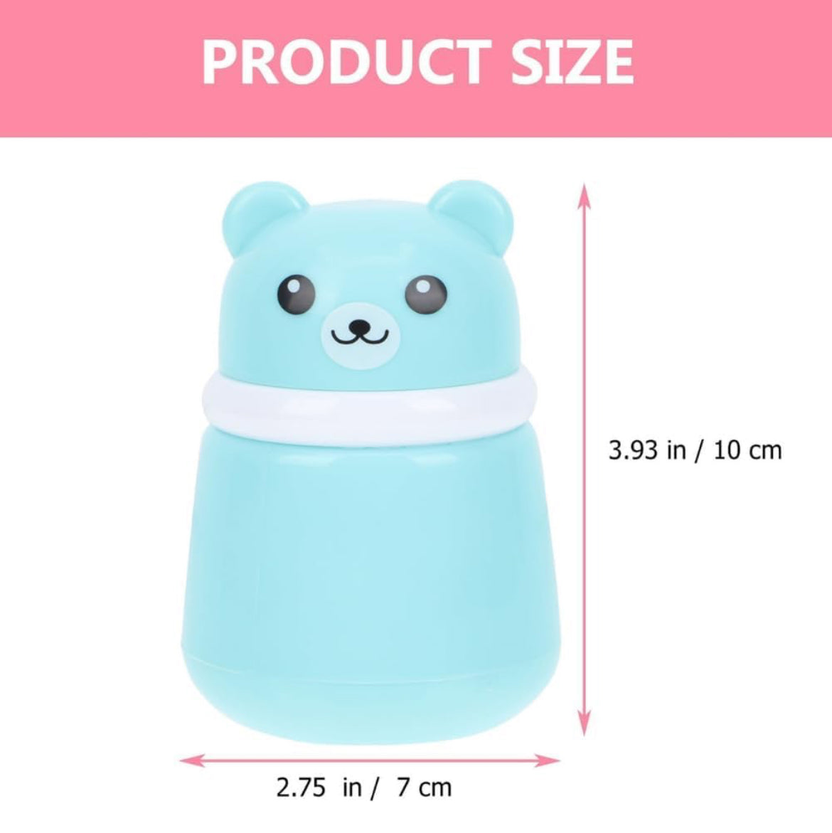 Baby Powder Puff | Baby Powder Puff With Box | Powder Puff With Box Holder Container | Powder Puff For Babies | Puff Powder Box (Panda-Blue),Pack Of 1