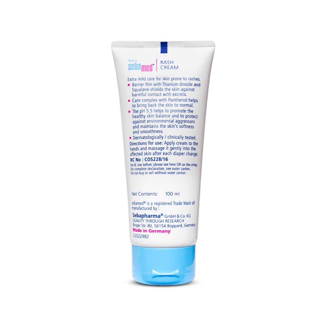 Sebamed Baby Rash Cream|pH 5.5|Ideal for Diaper Rashes|100 ml
