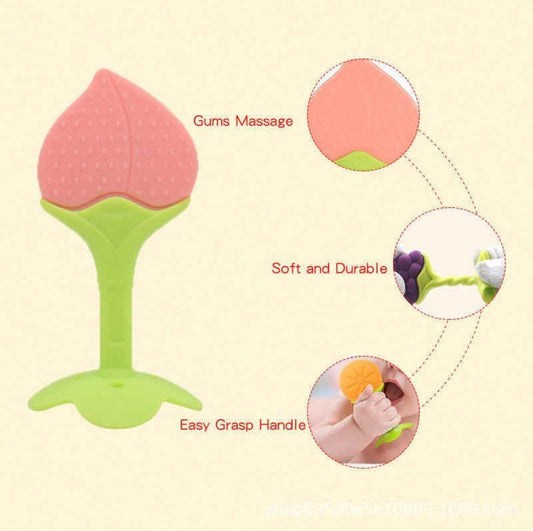 Silicon Baby Teething Toys for 3+ Months Baby, BPA Free Baby Teether Sensory Toy