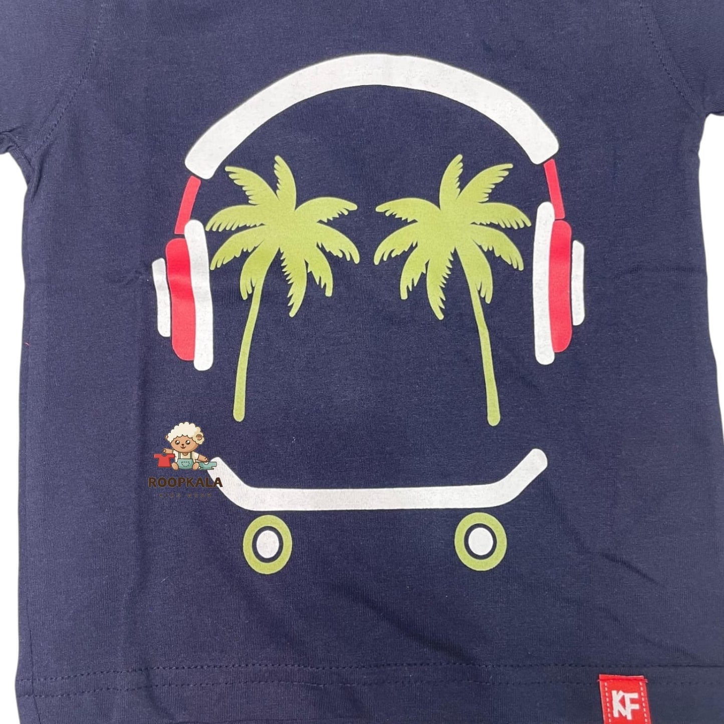 Trendy Kids T-Shirt & Shorts Set – Boys 12 Months to 3 Years (blue)