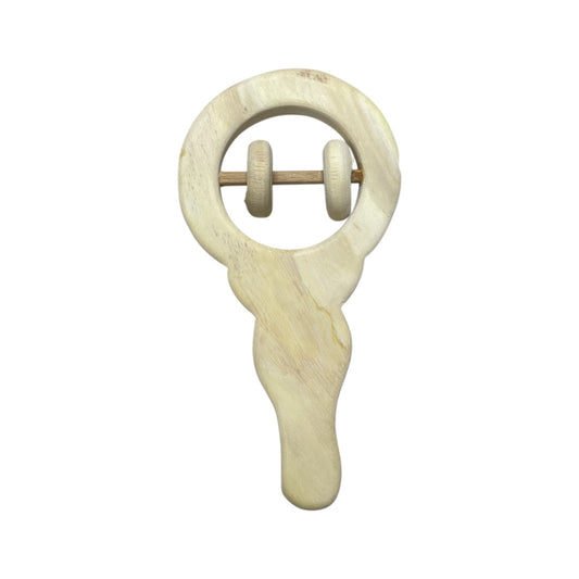 Neem Wooden Teether Rattle for Babies of Age 0 to 3 Years