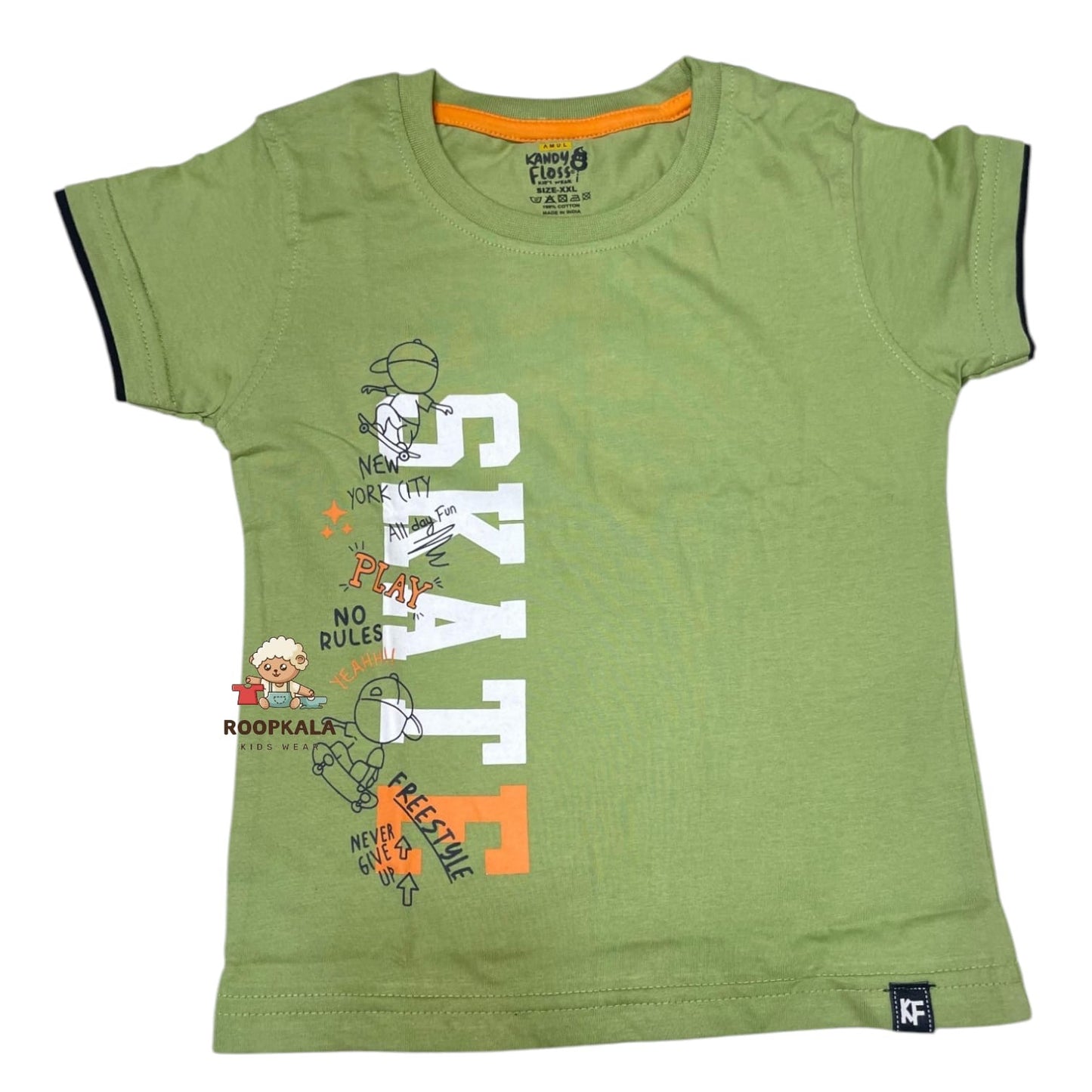 Cool Kids T-Shirt & Shorts Set – Boys 2-3 Years | No Rules Skate Print (green)