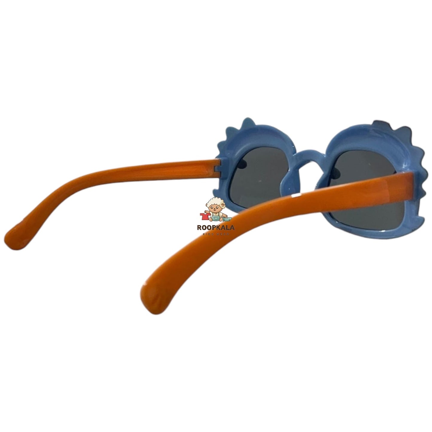 Kids Dinosaur-Themed Sunglasses with Fun Cartoon Frames (blue)