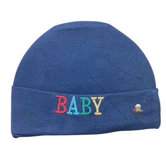 Supersoft Cotton Hosiery Caps for 6 to 12 Months Baby Boys and Baby Girls(plane navy)