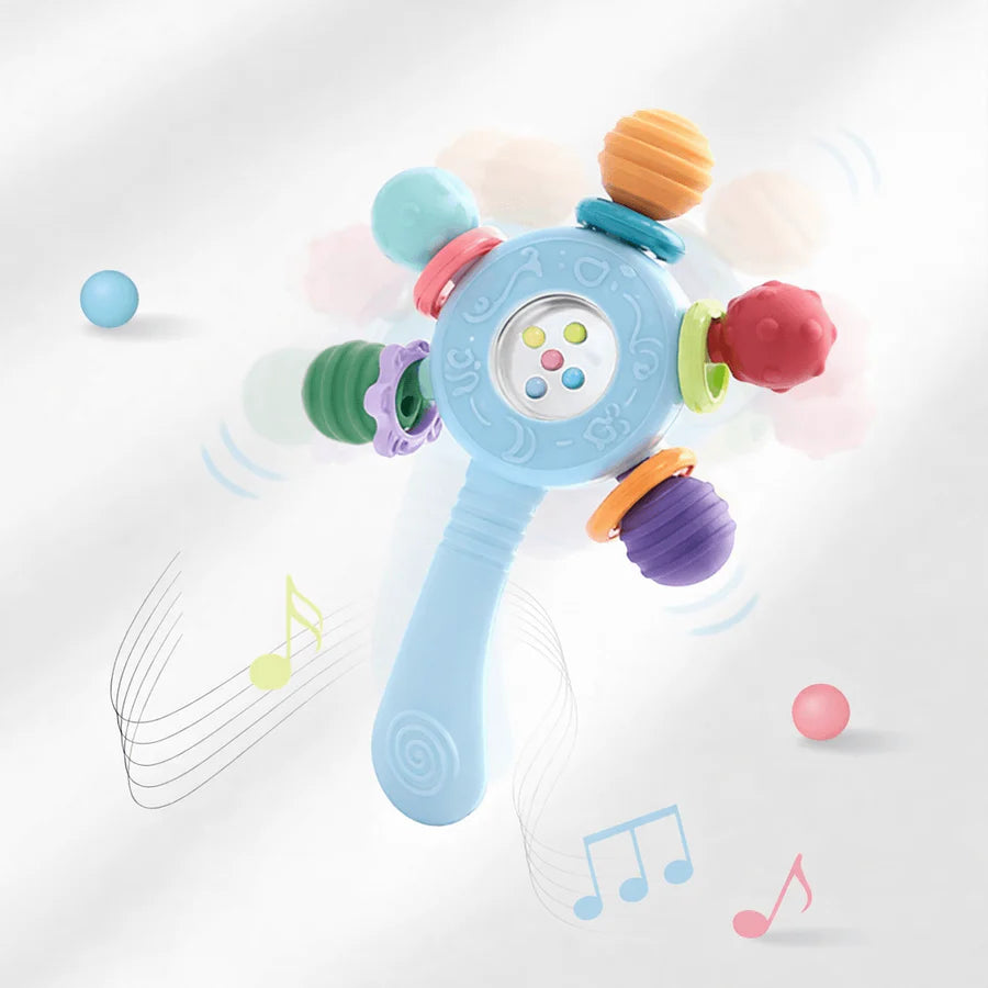 Multicolor Manhattan Rattle Teether Toy for Babies
