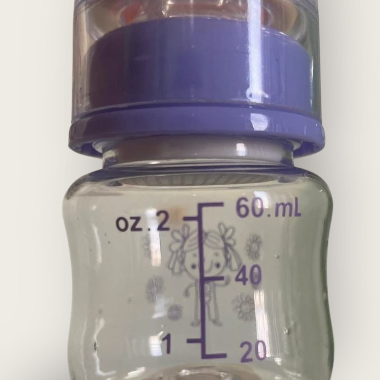 Compact 60 mL Feeding Bottle for Newborns | BPA-Free, Anti-Colic, Safe & Easy-to-Hold Baby Milk Bottle