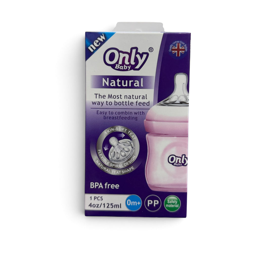 125ml Baby Feeding Bottle | Compact Newborn Feeding Bottle | Easy-Grip Infant Milk Bottle