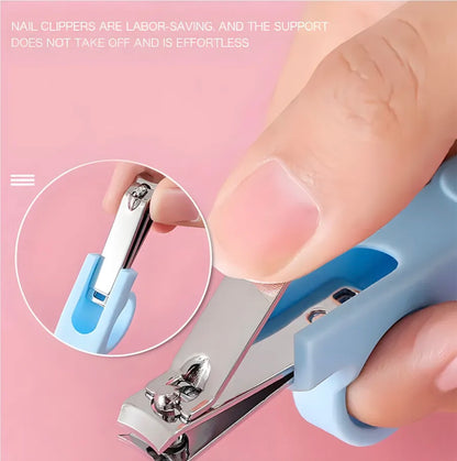 6 Pieces Grooming Kit Nail Clippers
Health Toothbrush Comb Brush Safety Set Bag Baby
Care Kit (pink)