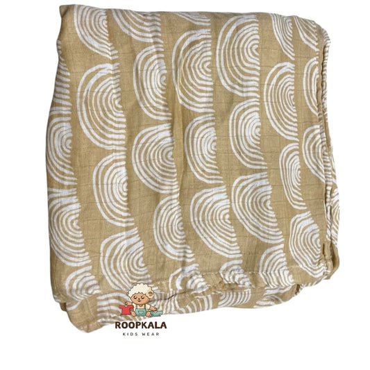 100% Muslin Baby Swaddle – Minimalist Design with Soft Pastel Colours