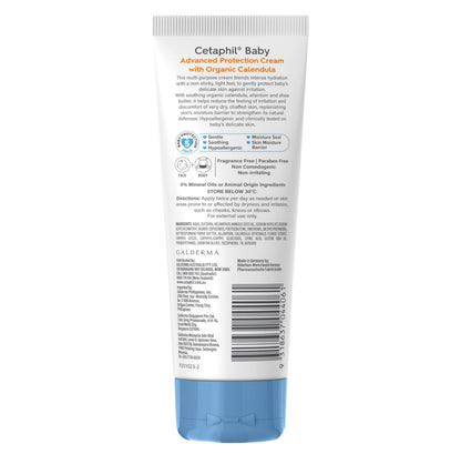 Cetaphil Baby Cream, Face & Body Moisturizing Cream | Advance Protection | Gentle & Soft with Organic Calendula 85gm