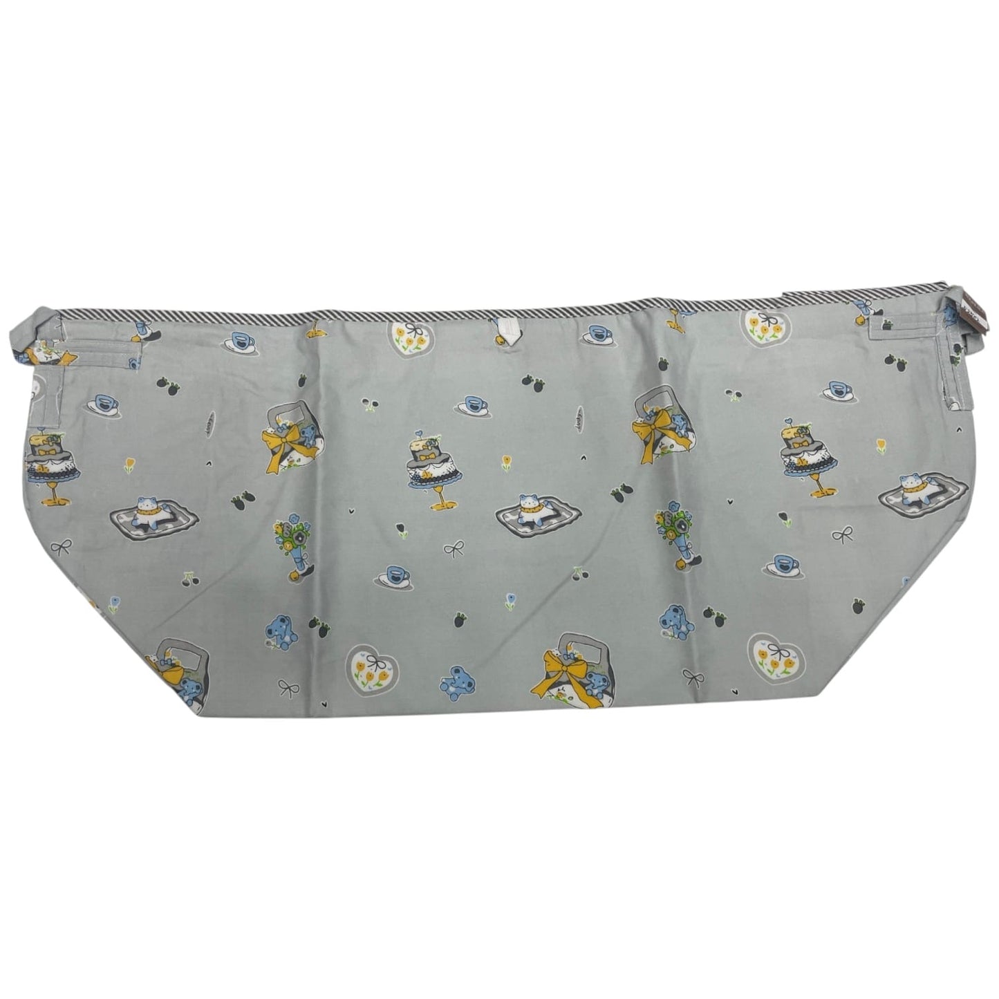 100% Cotton Baby Khoya with Cute Print – Soft, Breathable & Gentle on Skin (grey)