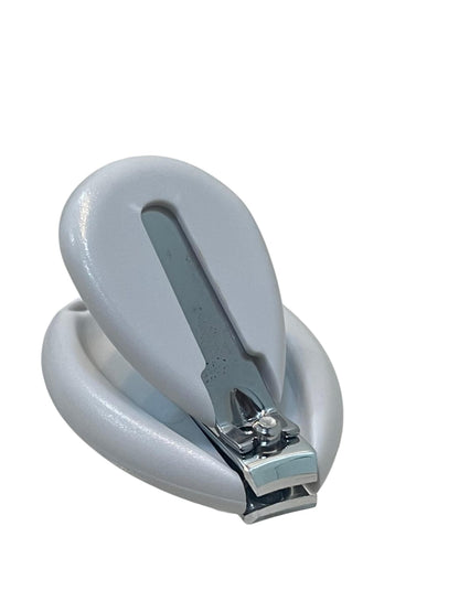 Safe Baby Nail Cutter | Small & Gentle Nail Clipper for Newborns and Infants | Easy Grip & Skin Protection grey