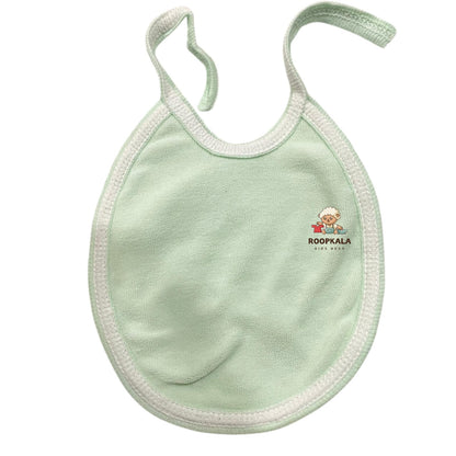 Soft Cotton Baby Bib Pack of 2 | Washable Feeding Bibs for Newborns & Infants | Gentle & Absorbent