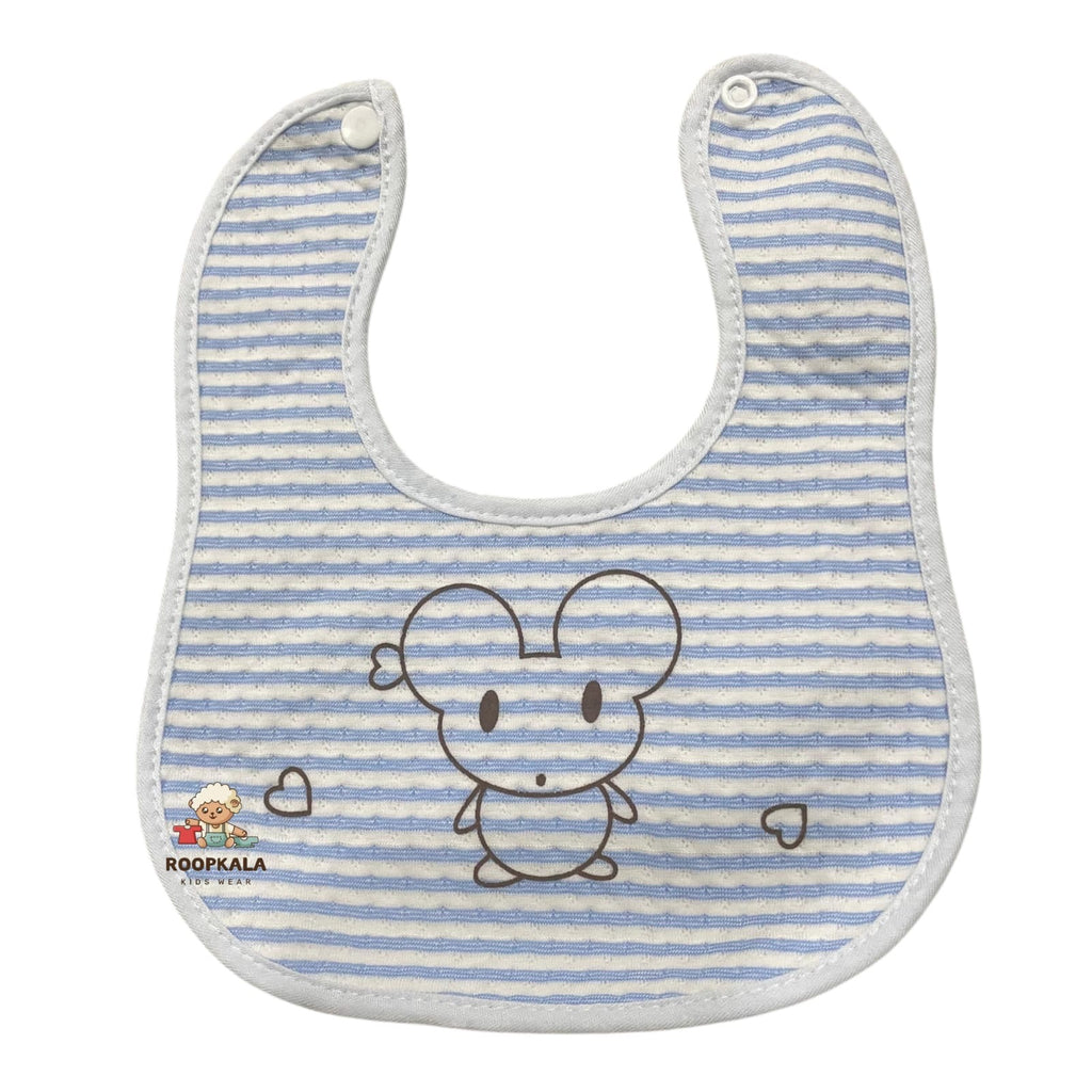 Cartoon Print Baby Bibs | Soft Cotton Feeding Bibs | Waterproof & Washable Bibs for Newborns & Toddlers (Pack of 3)
