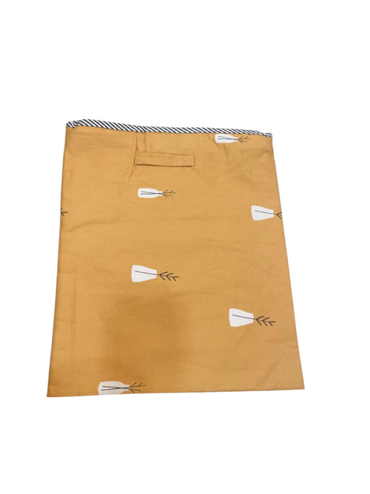 Minimal Print 100% Cotton Baby Khoya with Net – Up to 1 Year (yellow)