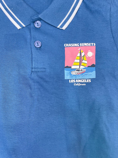 Premium Summer Outfit Set for Boys – Polo T-Shirt & Shorts | 2-3 Years (blue)