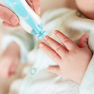 Baby Electric Safe Nail Clipper Trimmer Set For Baby Electric Baby Nail Trimmer Filer For New Born Babies With 6 Grinding Heads Safe For Kids Manicure Kit Nail Clippers Painless Safe Effective For Kids And Babies Color May Vary (pink colour)