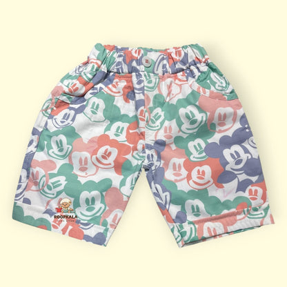 3 Piece Cotton co-ord Set for Baby Boys up to 12 Months – Colorful Cartoon Print Outfit (orange)