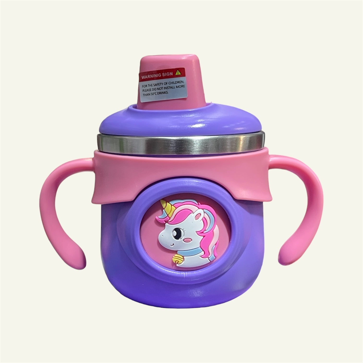 Stainless Steel Kids Sipper Bottle 260ml | BPA Free | Hot & Cold Water Bottle for Babies & Toddlers | Training Sipper Cup with Straw