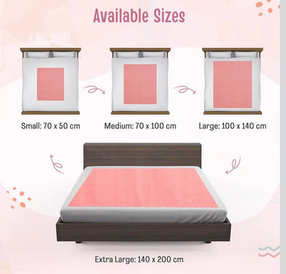 Soft Baby Dry Sheet | Leak-Proof & Washable Bed Protector (small~metallic blue)