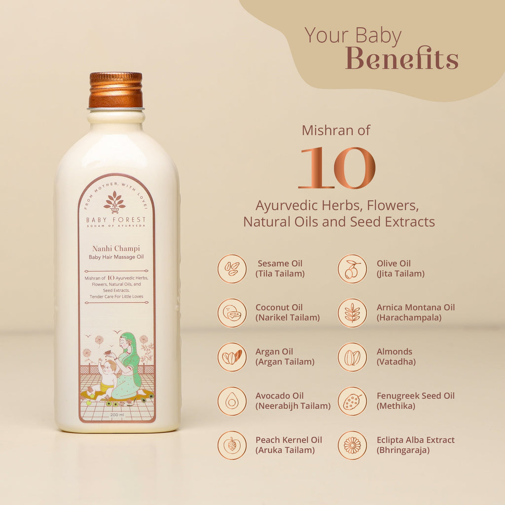 Baby forest Baby Hair Massage Oil Nanhi Champi 200ml