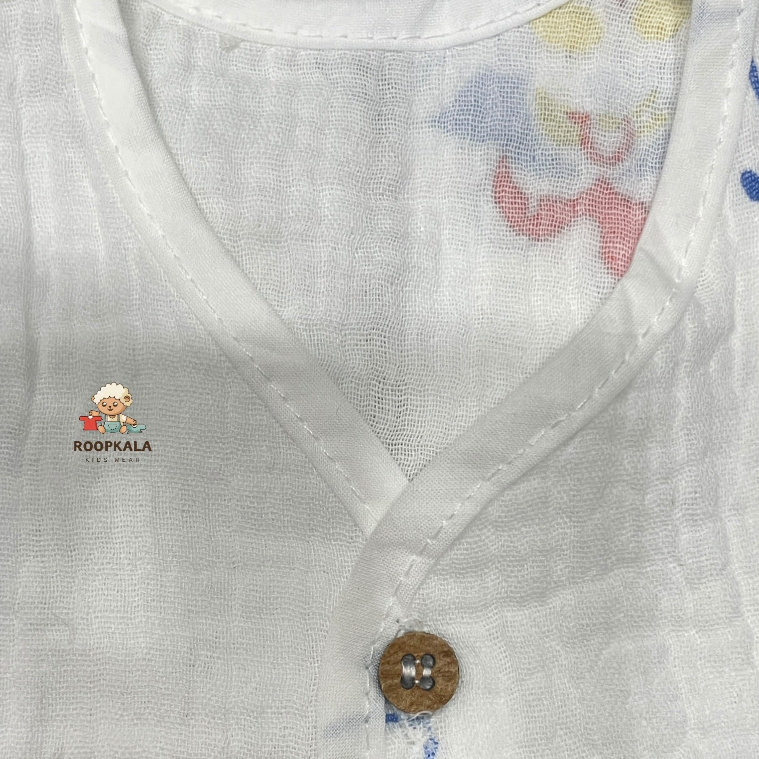 Muslin Cotton Newborn Sadra Pack of 3 | White Colour | Soft & Breathable Daily Wear for Newborn Babies | mix print