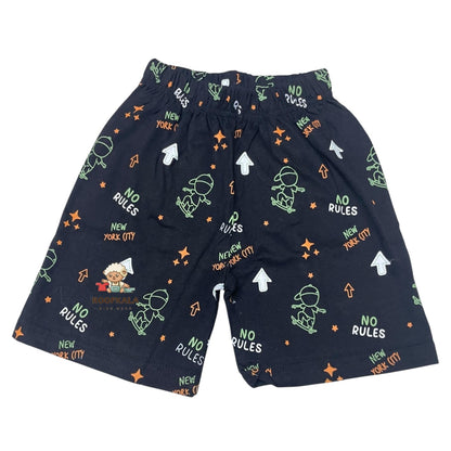 Cool Kids T-Shirt & Shorts Set – Boys 2-3 Years | No Rules Skate Print (green)