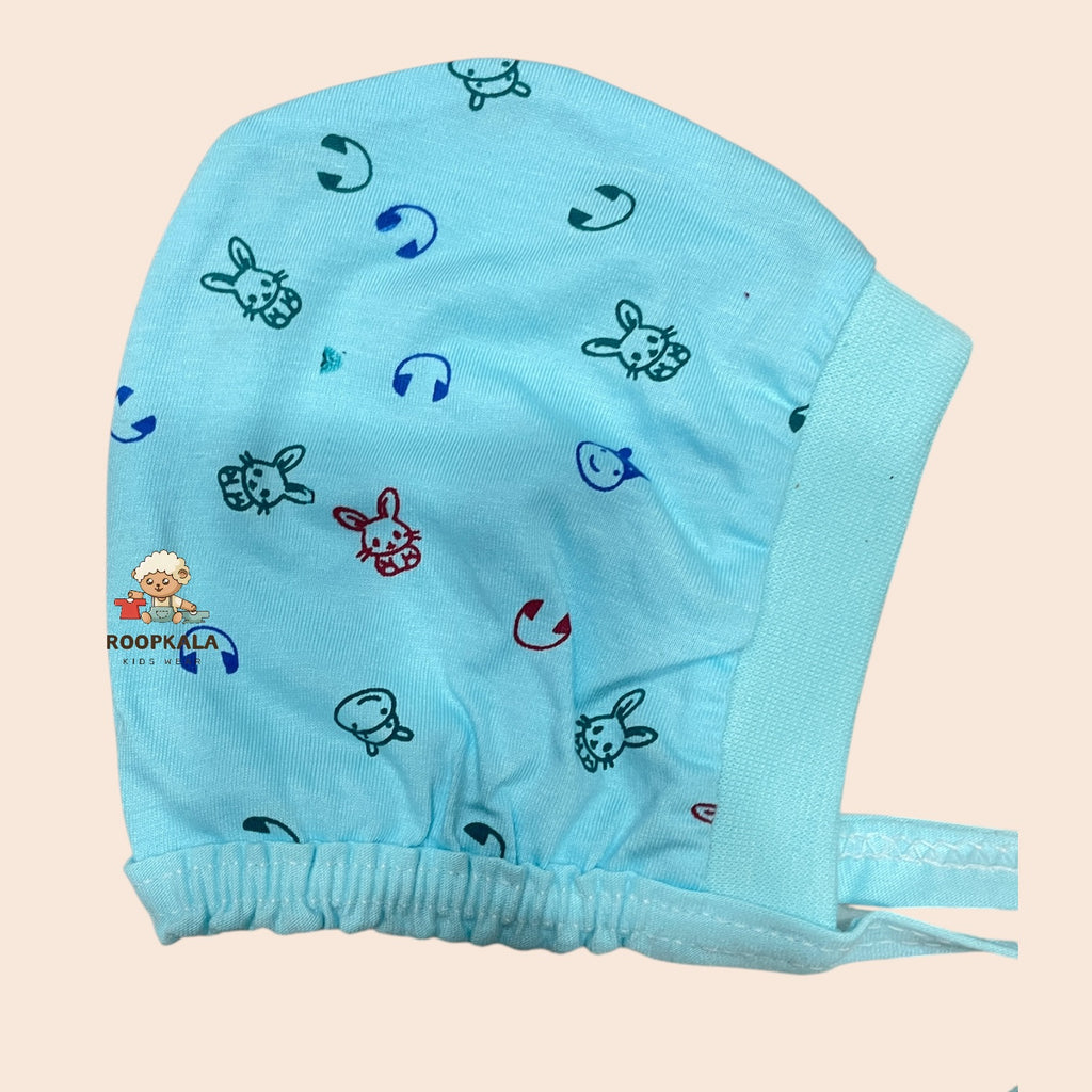 Soft Cotton Baby Cap | Solid Colour Design | 0-3 Months | for all seasons