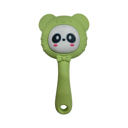 Teether for Baby | Musical Rattle Teethers for 3 to 24 Months | Silicone Rattle Teether | BPA-Free for Easy Teething |Green