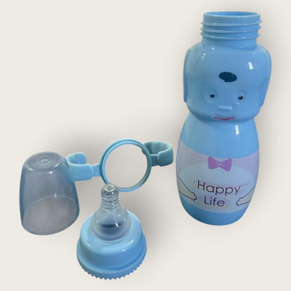 Cute Elephant-Shaped Feeding Bottle for Babies | 270 mL Leak-Proof BPA-Free Baby Milk Bottle (blue)