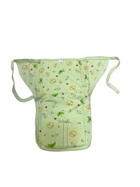 Soft Padded Baby Langot/Diaper – Washable & Reusable Cotton Comfort (green)
