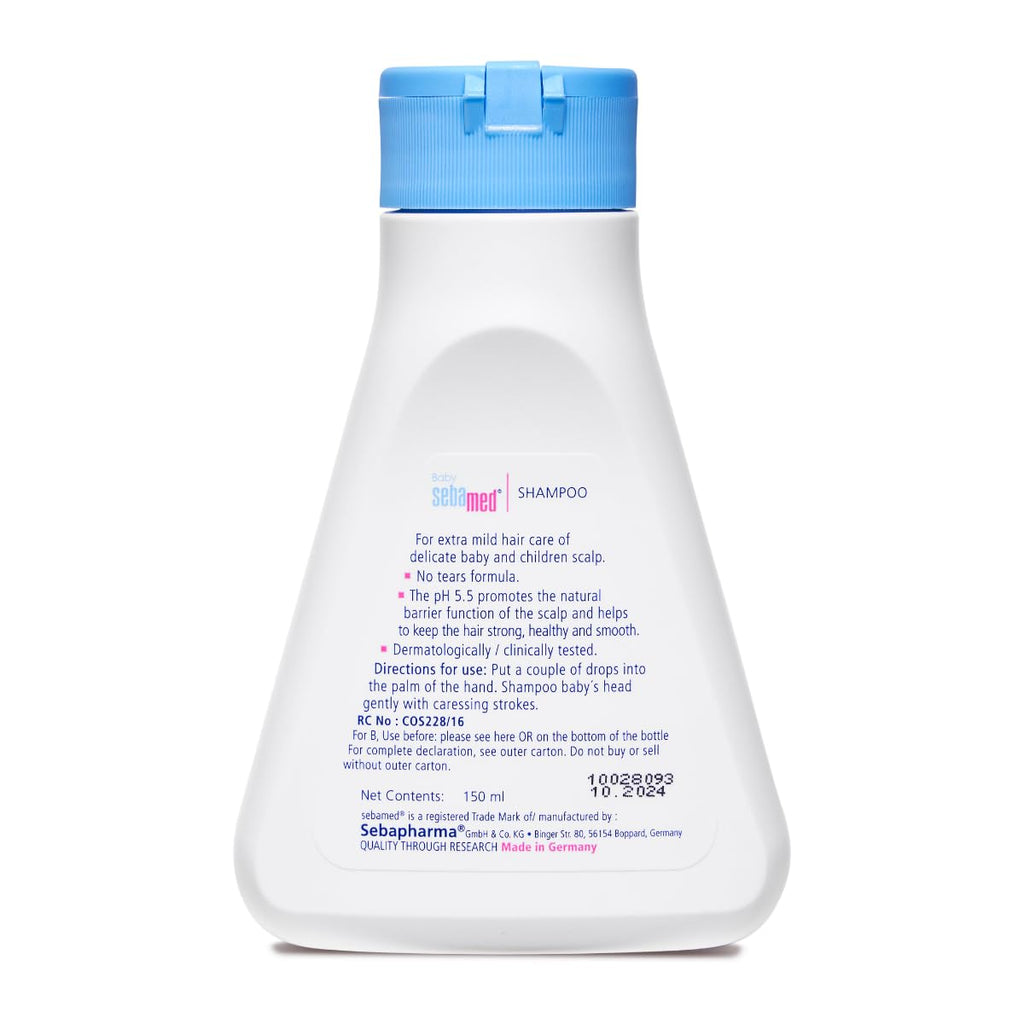Sebamed Baby Shampoo|pH 5.5| Soap Free| No Tears | 150 ml