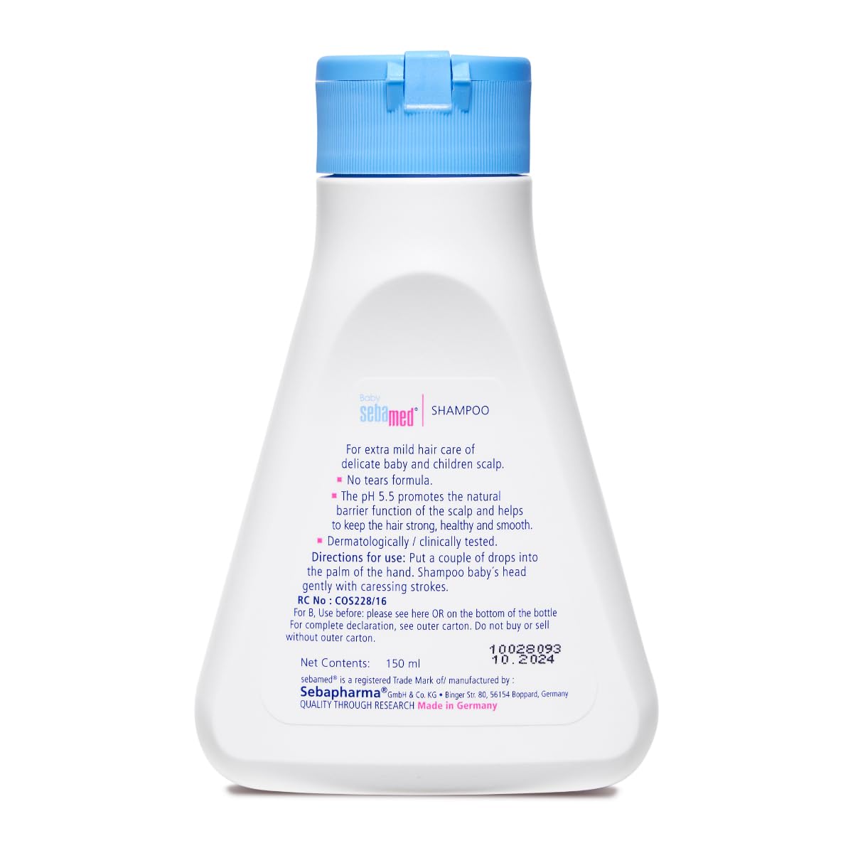 Sebamed Baby Shampoo|pH 5.5| Soap Free| No Tears | 150 ml