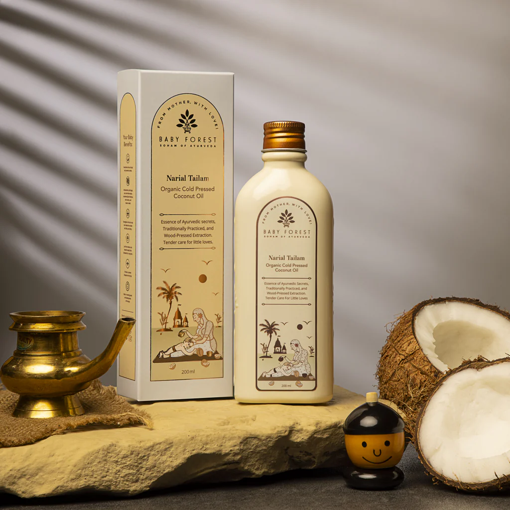 Baby forest Organic Cold Pressed Coconut Oil Narial Tailam 200 ml