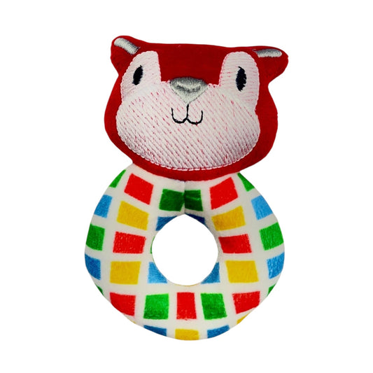 Soft Baby Rattle Toy – Gentle Sound & Safe Plush Play for Newborns