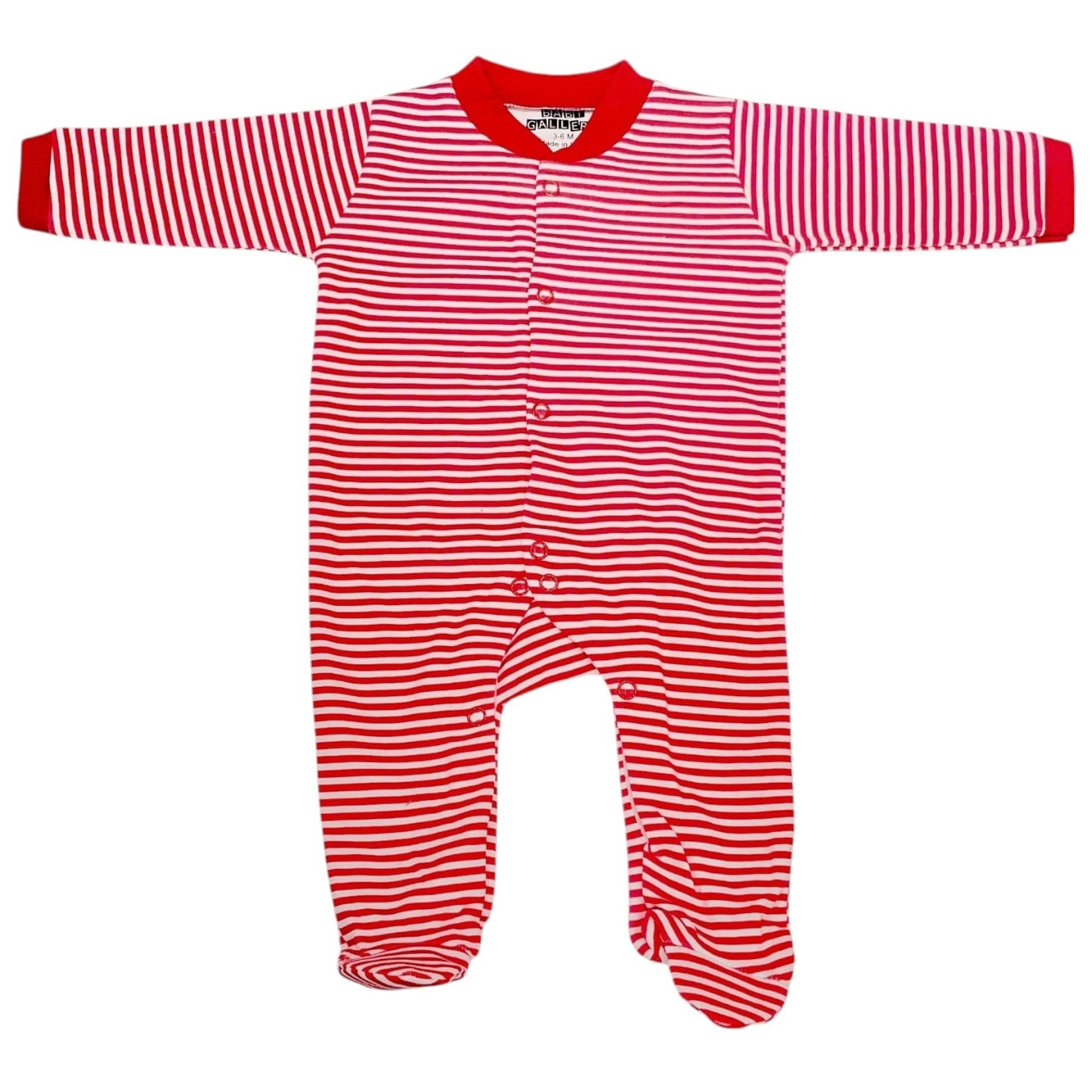 Baby Romper Set of 3 – 3-6 Months | Plain, Stripe & Cartoon Print (set of red)