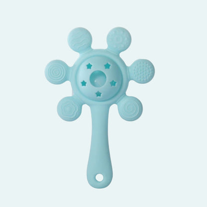 SUN SILICONE TEETHER RATTLE TOY – SOFT & SAFE FOR BABIES