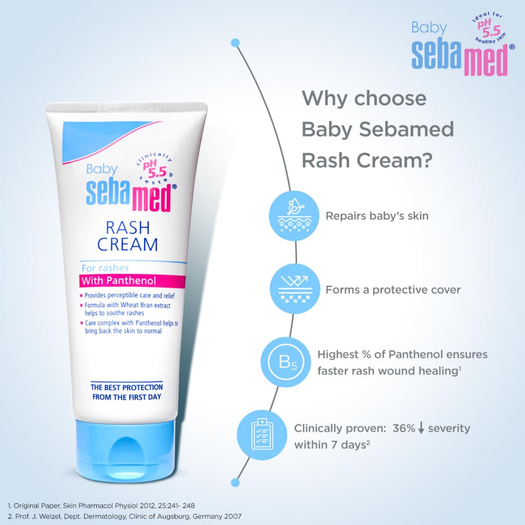 Sebamed Baby Rash Cream|pH 5.5|Ideal for Diaper Rashes|100 ml