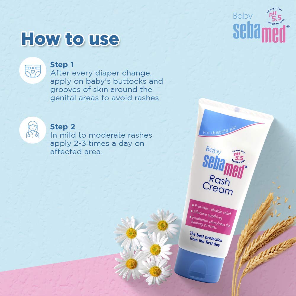 Sebamed Baby Rash Cream|pH 5.5|Ideal for Diaper Rashes|100 ml