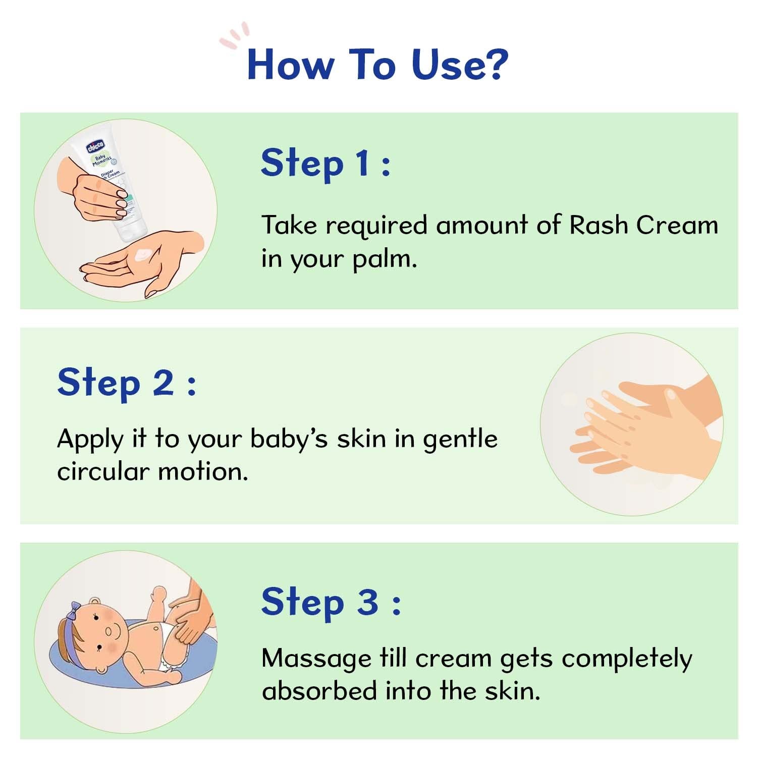 Chicco Baby Moments Diaper Rash Cream, New Advanced Triple Protection Skin Shield Formula with Natural Ingredients to Prevent Rashes & Irritation, No Phenoxyethanol & Parabens (100g)