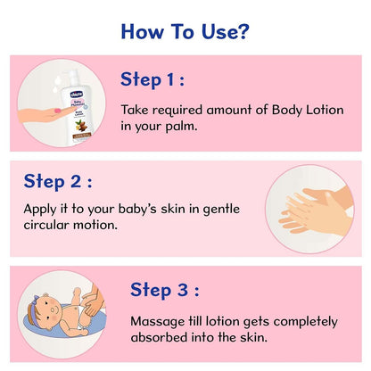 Chicco Baby Moments Body Lotion  | Almond Milk & Murumuru Butter | Quick Absorb Formula with Natural Ingredients for Ultra Soft Skin | Dermatologically Tested | Parabens & Phenoxyethanol Free