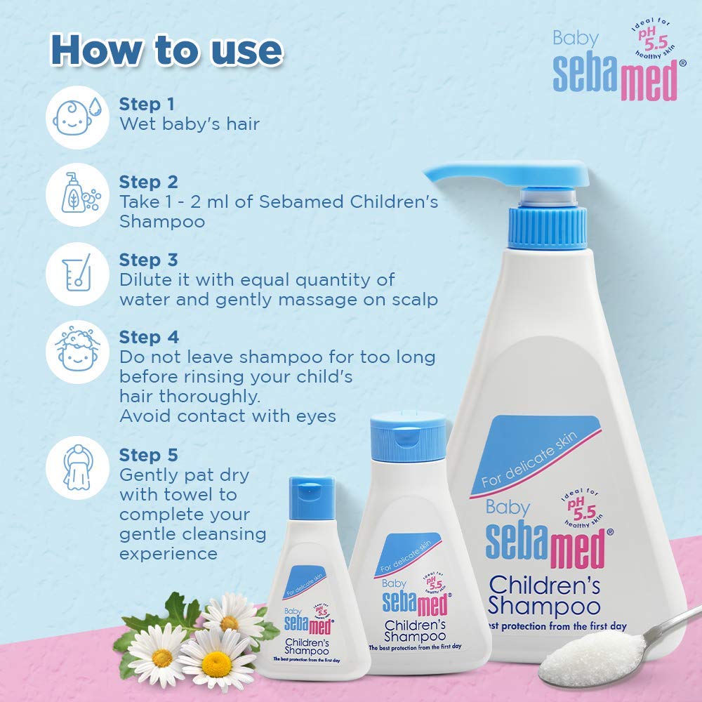 Sebamed Baby Shampoo|pH 5.5| Soap Free| No Tears | 150 ml