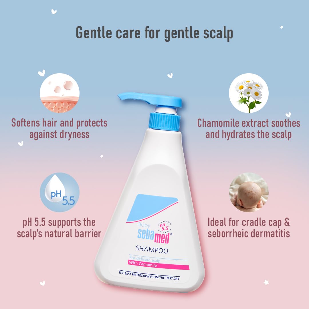 Sebamed Baby Shampoo|pH 5.5| Soap Free| No Tears | 150 ml