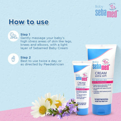 Sebamed Baby Cream Extra Soft|pH 5.5|Ideal for Dry Skin|50 ml