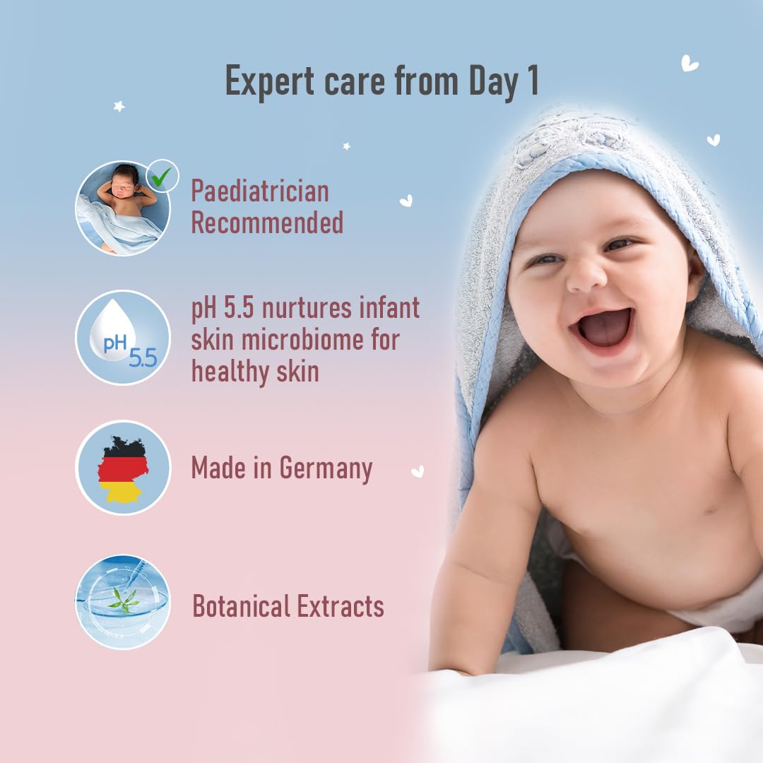 Sebamed Baby Cleansing Bar 100g|Ph 5.5 | With Panthenol|No tears & Soap Free bar| For Delicate skin