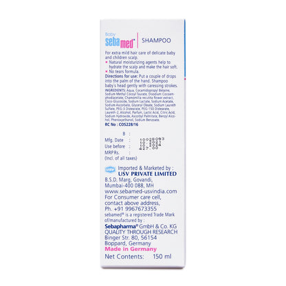 Sebamed Baby Shampoo|pH 5.5| Soap Free| No Tears | 150 ml