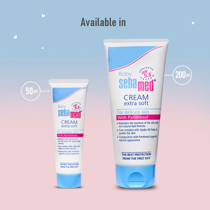 Sebamed Baby Cream Extra Soft|pH 5.5|Ideal for Dry Skin|50 ml