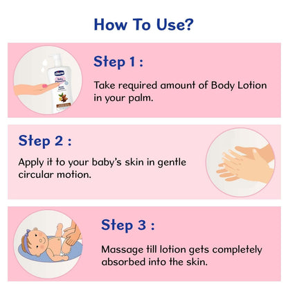 Chicco Baby Moments Body Lotion  | Almond Milk & Murumuru Butter | Quick Absorb Formula with Natural Ingredients for Ultra Soft Skin | Dermatologically Tested | Parabens & Phenoxyethanol Free